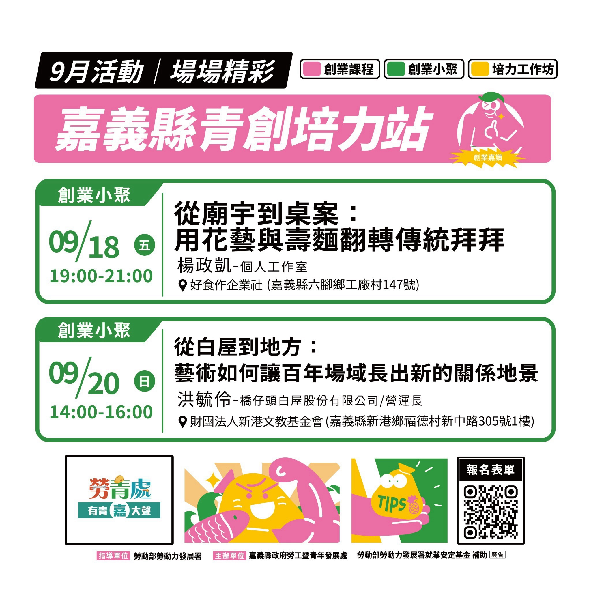 嘉義縣青年培力站-青年站點