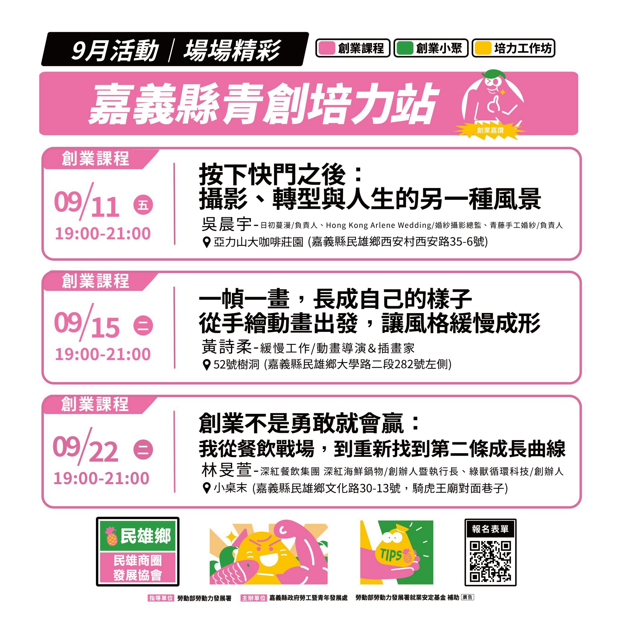 嘉義縣青年培力站-民雄站點